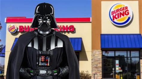 Darth Vader Goes To Burger King Youtube