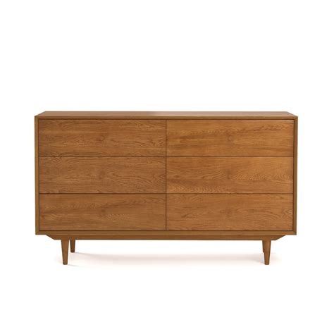 Quilda Wooden Chest Of Drawers Light Honey Wood La Redoute