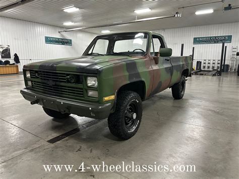 1986 Chevrolet D30 M1008 Military Pickup 4 Wheel Classics Classic Car