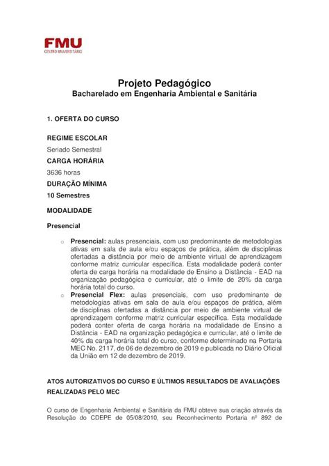 PDF Projeto Pedagógico Projeto Pedagógico Bacharelado em Engenharia