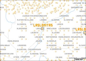 Las Lomitas (Honduras) map - nona.net