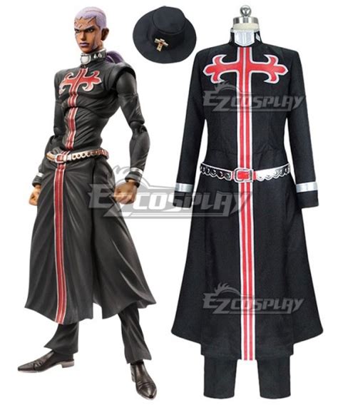 JoJo's Bizarre Adventure: Stone Ocean Enrico Pucci Cosplay Costume ...