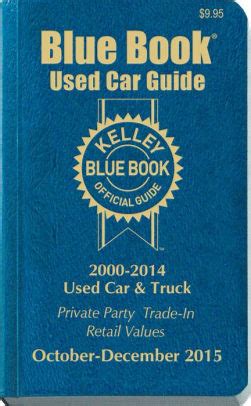 Kelley Blue Book Used Car Guide: Consumer Edition October-December 2015 ...