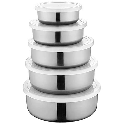 Buy Jensons Stainless Steel Storage Set White Online At Best Price Of Rs 579 Bigbasket