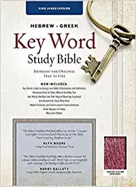 Buy The Hebrew Greek Key Word Study Bible King James Version Burgundy