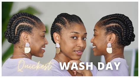 The Quickest Wash Day Style For Natural Hair Youtube