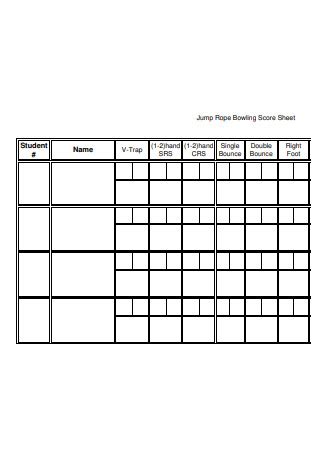 Printable Bowling Score Sheet Templates Examples Off