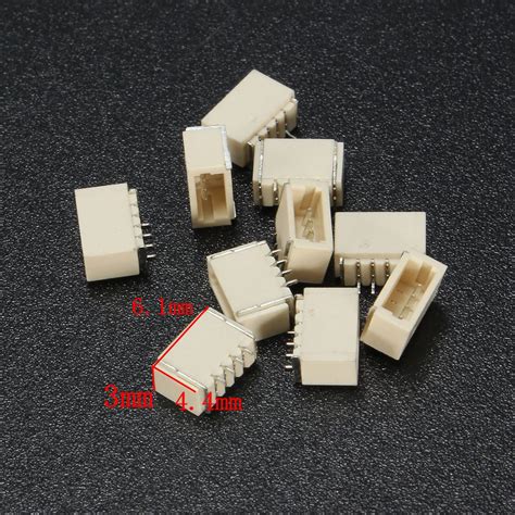 Excellway® 20pcs Mini Micro Jst 10mm Sh 4 Pin Connector Plug With Wires Cables 150mm