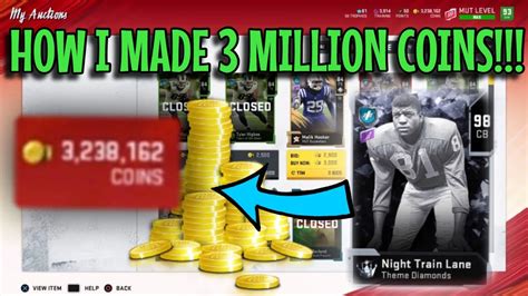 HOW I MADE 3 MILLION COINS Madden 20 Ultimate Team YouTube