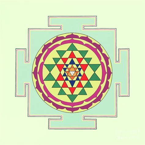 Shree Yantra Painting by Vrindavan Das - Fine Art America