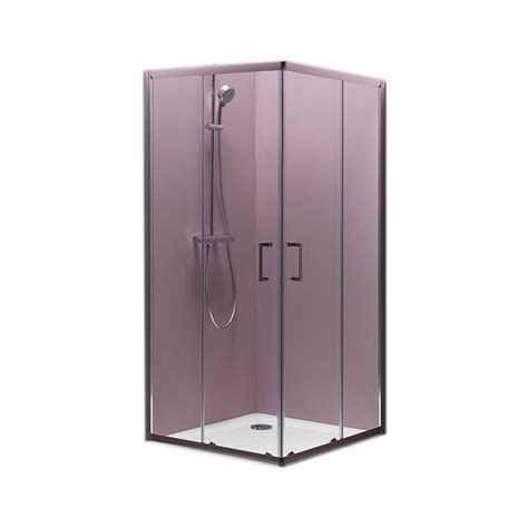 Cabina De Dus Patrata KolpaSan Eco Quat 80 X 185 Cm Sticla Securit