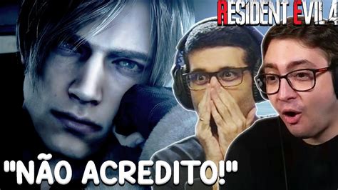 STREAMERS REAGINDO AO TRAILER DE RESIDENT EVIL 4 REMAKE YouTube