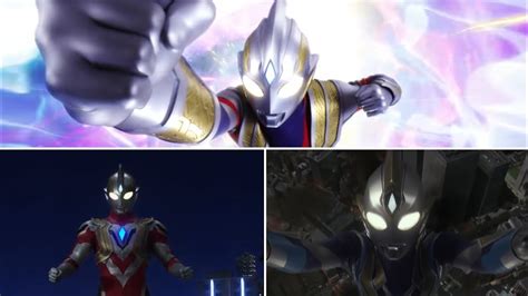 Ultraman Trigger All Three Type Changes Multi Type Sky Type Youtube