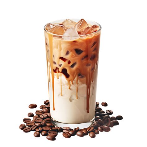 Iced Coffee With Cream Milk Perfect For Drink Catalog Ai Generated