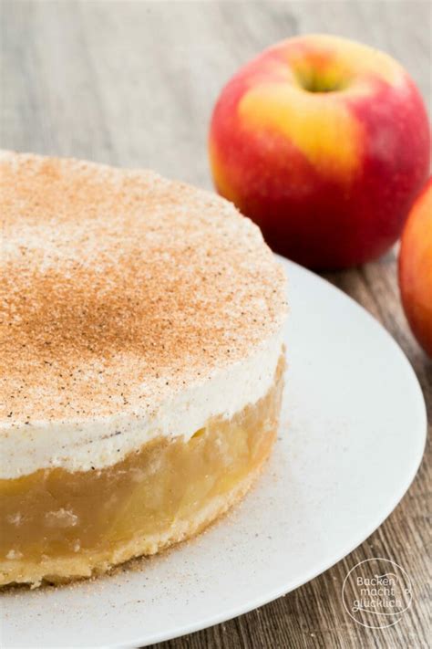 Apfeltorte mit Sahne und Zimt Backen macht glücklich