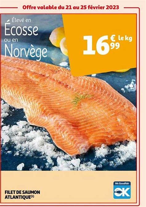 Promo Filet De Saumon Atlantique Chez Auchan ICatalogue Fr