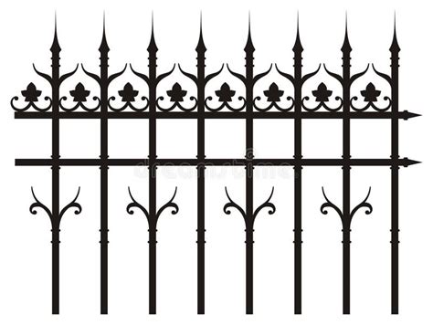 Wrought Iron Gate Stock Vector Illustration Of Vintage