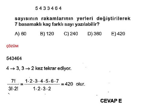 Olasılık çözümlü Sorular 10 Sınıf