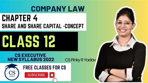 CS Executive Company Law Share And Share Capital Concept Chapter