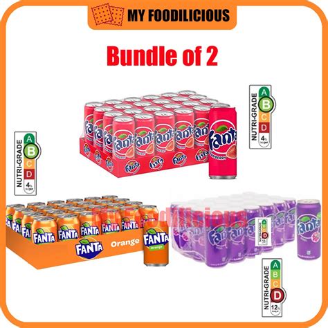 Fanta Orange Grape Strawberry Carton 320ml X 12 Cans Shopee Singapore