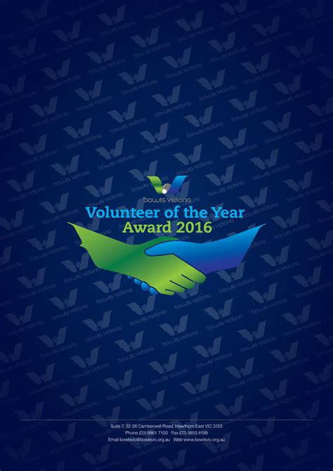 Volunteer Of The Year Award Template