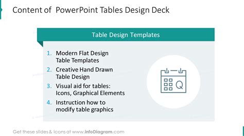 30 Creative Data Table Graphics Design Powerpoint Template