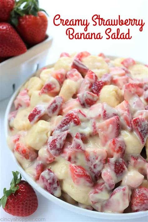 Creamy Strawberry Banana Salad Cincyshopper