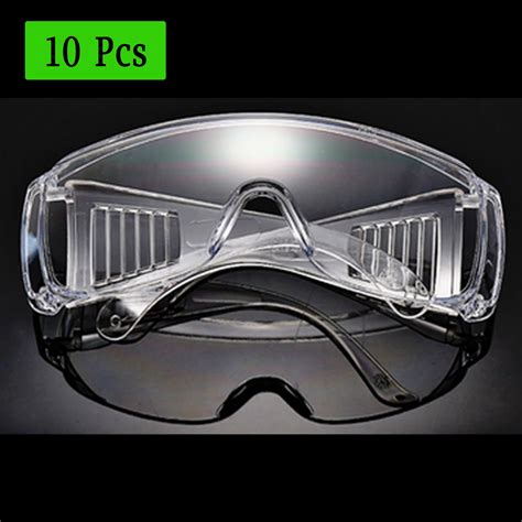 LELINTA 10 Pieces Safety Glasses, Protective Impact Resistant Eyewear ...