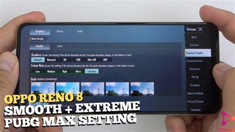 Test Game PUBG Max Setting On Oppo Reno 8 Smooth Extreme With GFX