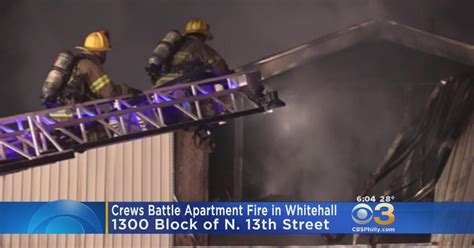 Man Dies In Fire At Apartment Complex In Lehigh County Cbs Philadelphia