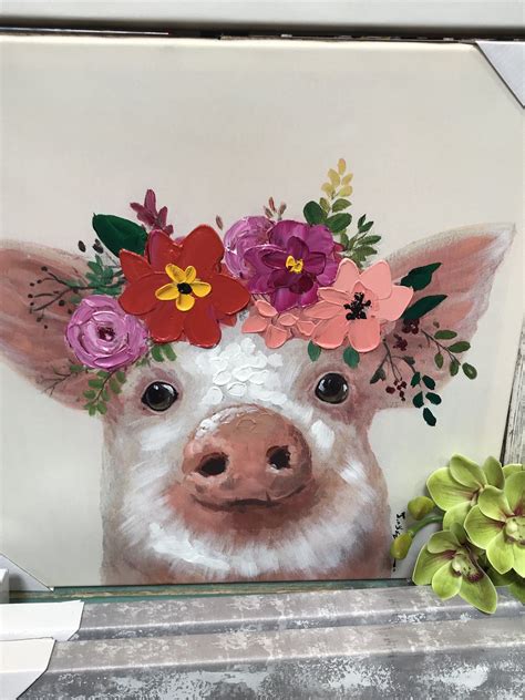 Pig Painting A Pig Painting Painting Crafts Nature Art Painting