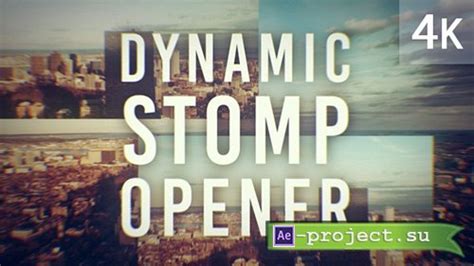 Videohive Dynamic Stomp Opener Project For After Effects