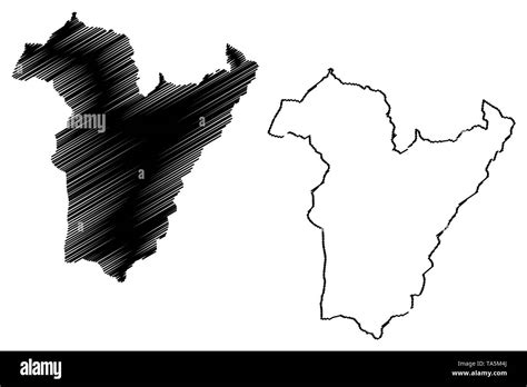 Bie Province Provinces Of Angola Republic Of Angola Map Vector