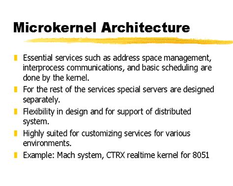 Microkernel Architecture