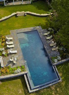 simple rectangle pool | Backyard pool landscaping, Swimming pool ...