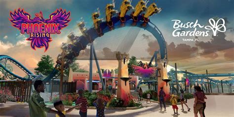 Logo Revealed For Busch Gardens Tampa Bay S New Phoenix Rising Roller