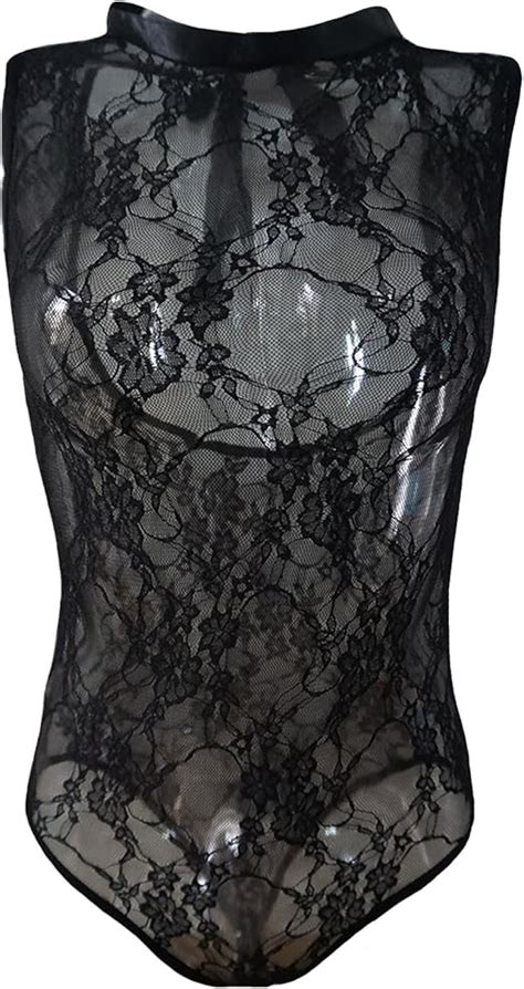 Amazon Letuwj Womens Lingerie Translucent Floral Nightwear Black