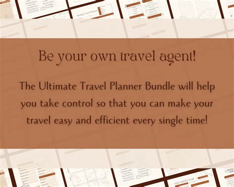 Ultimate Travel Planner Bundle Printable Trip Planner Travel Checklist