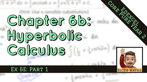 Hyperbolic Calculus Integrating With Hyperbolic Functions Cp