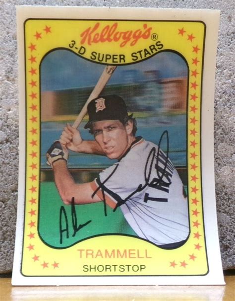 COOL VINTAGE 1981 KELLOGG S 3 D SUPER STARS BASEBALL CARD TIGERS ALAN