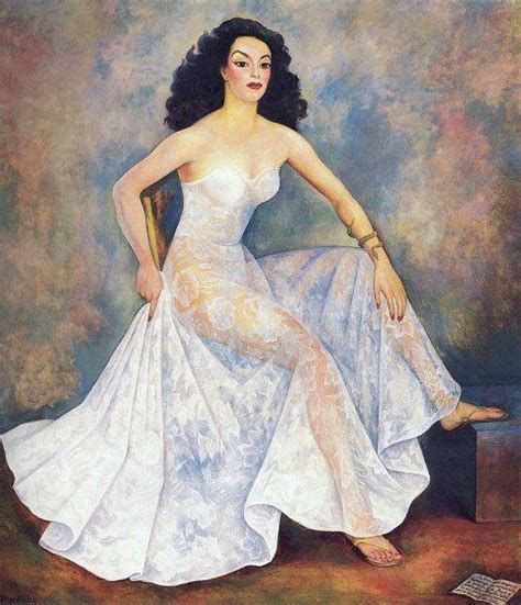 A Painting Of A Woman In A White Dress