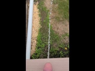 Pissing Off The Deck Pornhub Gay