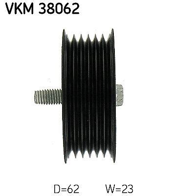 V Ribbed Belt Deflection Guide Pulley For Mercedes Benz Skf VKM38062