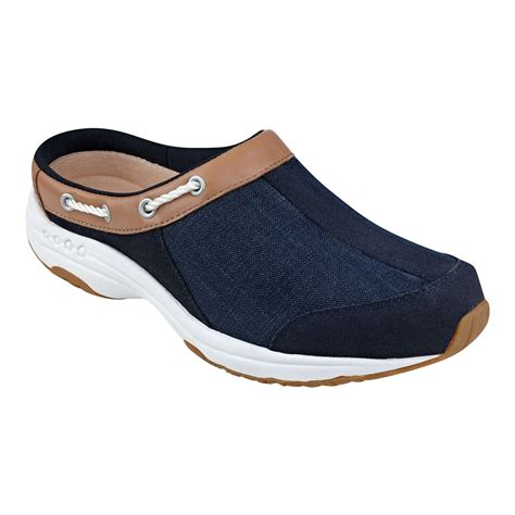 Easy Spirit Leather Travelport Denim Clogs Navy Denim In Blue Lyst