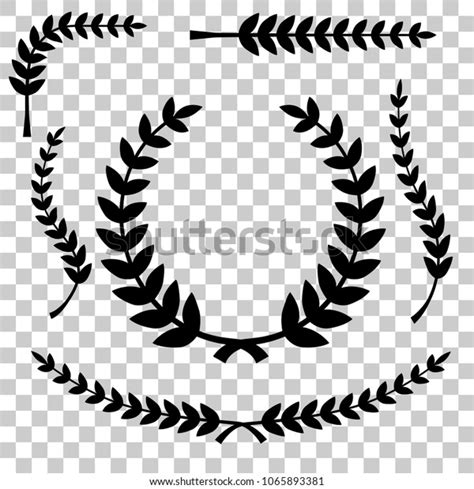 Silhouette Laurel Wreath Vector Icon Transparent Stock Vector (Royalty ...