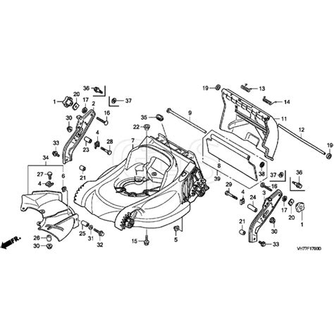 Honda HRX537C HXE MAGA 1000001 1299999 Cutter Housing Diagram GHS