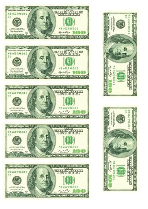 Edible Money 100 Dollar Bills 34 Size Printed On Edible Etsy In 2021