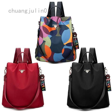 Mochila Antifurto Feminina POABA Moda Multifuncional De Viagem Bolsa