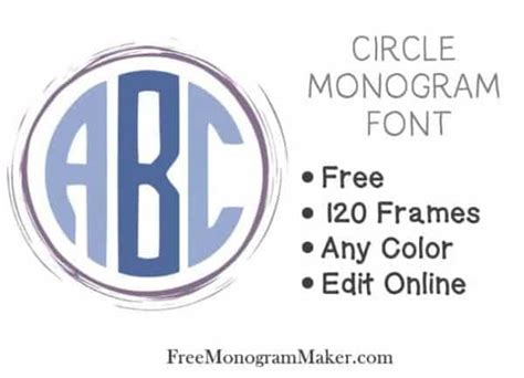 Circle Monogram Font (Free) | Create Online with Free Monogram Maker