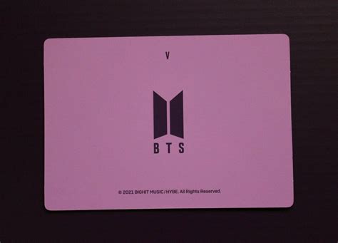 Bts Global Official Fanclub Army Membership Merch Box Photocard V